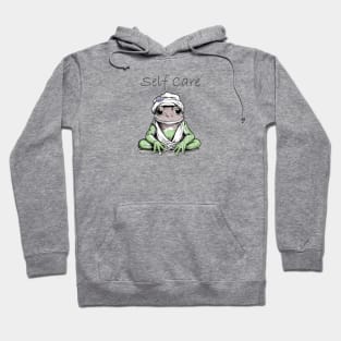 Self Care Frog Spa Day Hoodie